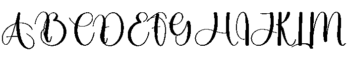 Almond Smoothie Font UPPERCASE