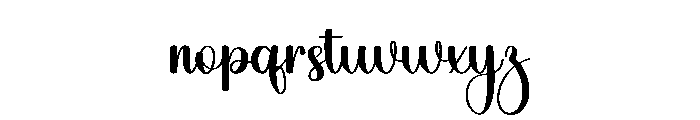 Almond Smoothie Font LOWERCASE