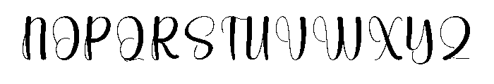 Almond1 Font UPPERCASE
