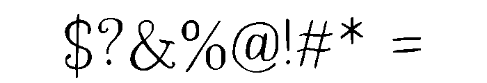 Almost Forty Regular Font OTHER CHARS