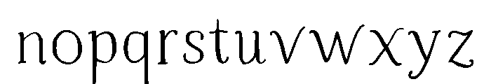 Almost Forty Regular Font LOWERCASE