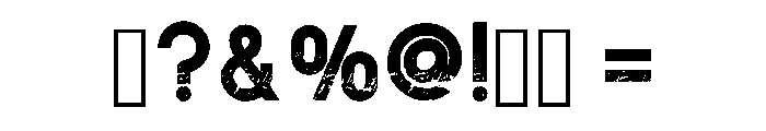 Almost Grunge Regular Font OTHER CHARS