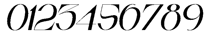 Almost Serious Italic Font OTHER CHARS