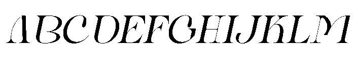 Almost Serious Italic Font UPPERCASE