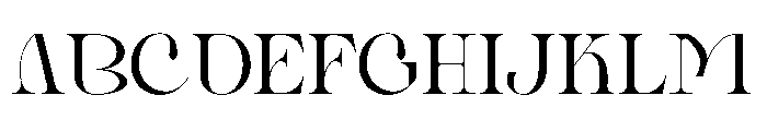 Almost Serious Font UPPERCASE