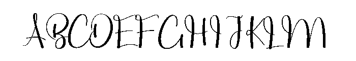 Alnight Healing Font UPPERCASE