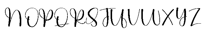 Alnight Healing Font UPPERCASE