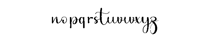 Alnight Healing Font LOWERCASE
