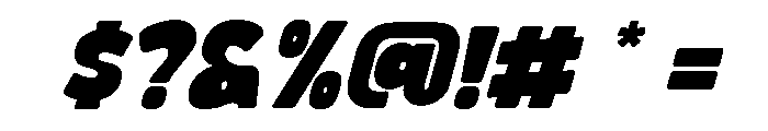 Alnio Slant Font OTHER CHARS