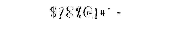 Alone1 Font OTHER CHARS