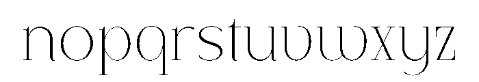 Alora Display Font LOWERCASE