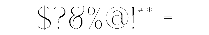 Alora Serif Font OTHER CHARS
