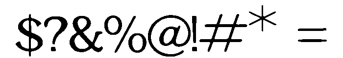 Alora Font OTHER CHARS