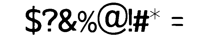 Alourette Font OTHER CHARS