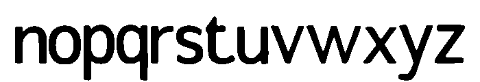 Alourette Font LOWERCASE