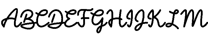 Alovoss Font UPPERCASE