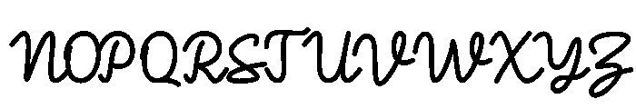 Alovoss Font UPPERCASE