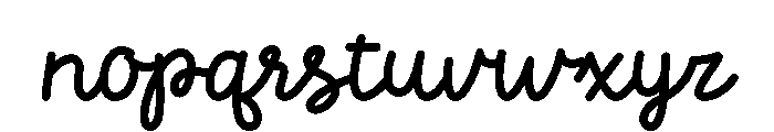 Alovoss Font LOWERCASE