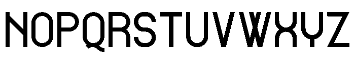 Alpha Display Font UPPERCASE