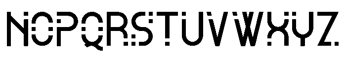 Alpha Display Font LOWERCASE
