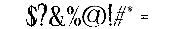 Alpha Spike Regular Font OTHER CHARS