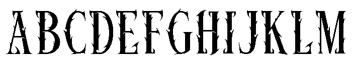 Alpha Spike Regular Font UPPERCASE