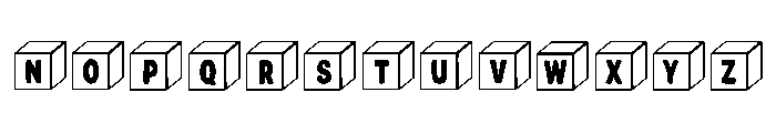 Alphabet Box Regular Font UPPERCASE