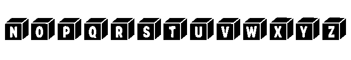 Alphabet Box Regular Font LOWERCASE