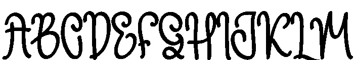Alphabet Chapter Font UPPERCASE