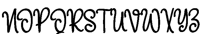 Alphabet Chapter Font UPPERCASE