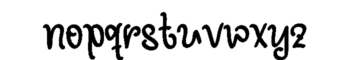 Alphabet Chapter Font LOWERCASE