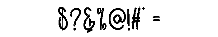 Alphabet Destine Font OTHER CHARS