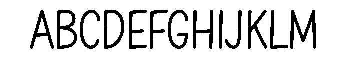 Alphabet Planner Font UPPERCASE