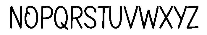 Alphabet Planner Font UPPERCASE