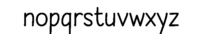 Alphabet Planner Font LOWERCASE