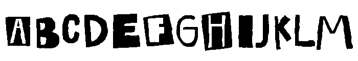 Alphabet Riot Font UPPERCASE