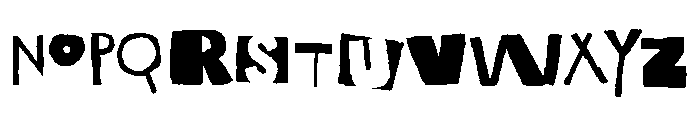 Alphabet Riot Font UPPERCASE