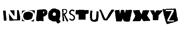 Alphabet Riot Font LOWERCASE
