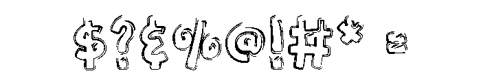 Alphabet Sketch Regular Font OTHER CHARS