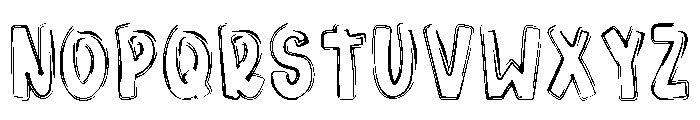 Alphabet Sketch Regular Font UPPERCASE