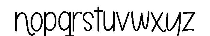Alphabet Teacher Regular Font LOWERCASE