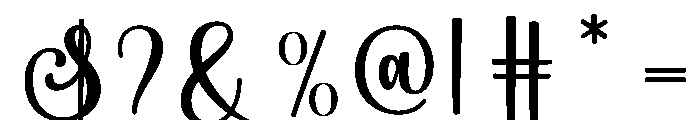 Alpukad Font OTHER CHARS