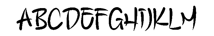 Alrights Broughty Font UPPERCASE