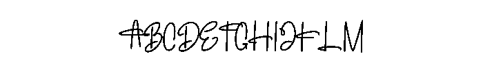 Alrights Font UPPERCASE