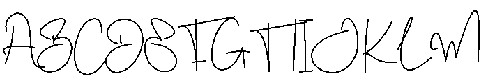 Alrighty Britany Font UPPERCASE