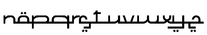 Alsinar Font LOWERCASE
