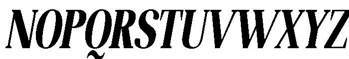 Altaries Condensed Slant Font UPPERCASE