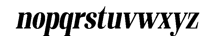 Altaries Condensed Slant Font LOWERCASE