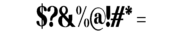 Altaries Condensed Font OTHER CHARS