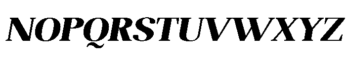 Altaries Expanded Slant Font UPPERCASE